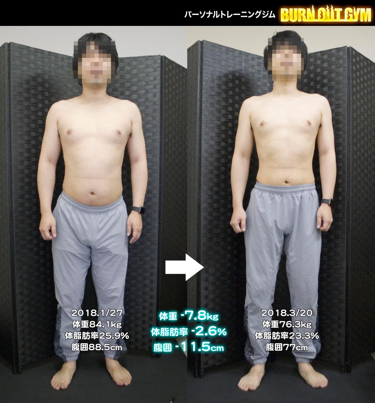 40代男性170cm台の事例